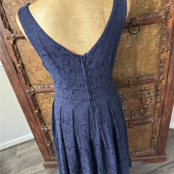 Lindy Bop Elegant Navy Lace dress set 10